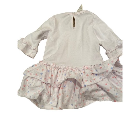 First Impressions Light Pink Love Dress Tunic 12 months Valentine's Day Baby Gir - Picture 6 of 6